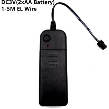 Convertidor DC a AC DC3V 2xAA con Fuente de Energía y Luz Electroluminiscente