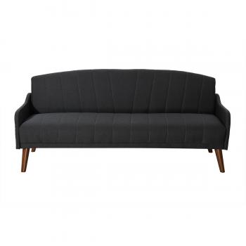 Sofá cama 3 plazas ARYA gris oscuro vintage