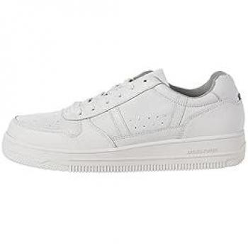 Zapatillas Jack & Jones Brad Cupsole Blancas para Hombre, Talla 46, Detalle de Cuero Blanco