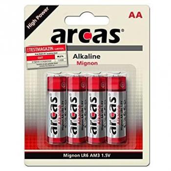 Lot Arcas 4 Piles AA Mignon – 1,5 V