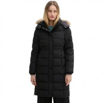 TOM TAILOR Steppmantel schwarz | XL