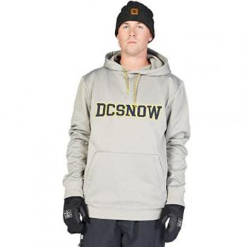 Felpa con cappuccio DC Shoes Snowstar grigio nero giallo