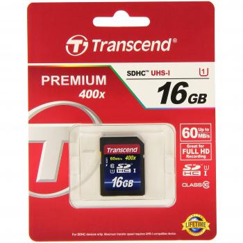 Transcend TS16GSDU1 SDHC 16 GB Speicherkarte, UHS‑I, Klassensicherheit 10