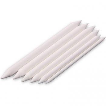 Set de 6 Stylos Tortillons Blancs