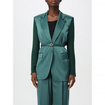 Blazer PINKO con Maniche Velate Verde Taglia 38