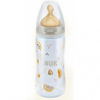 NUK Biberon FIRSTCHOICE+ 300ml tettarella 1 foro M lattice verde monster