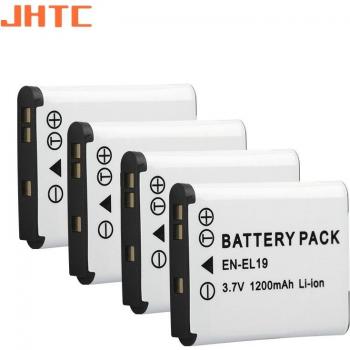 Nikon ENEL19 Kamera Akku 1200mAh für Coolpix S100 S2500 S2600 S3100 S3200 S3300 S4100 S4200 S4300 S6600 S6900