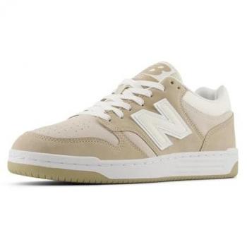 BB480 Beige Leather Sneakers – New Balance