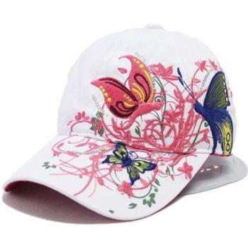 Summer & Fall Women's Baseball Cap with Butterflies and Flowers