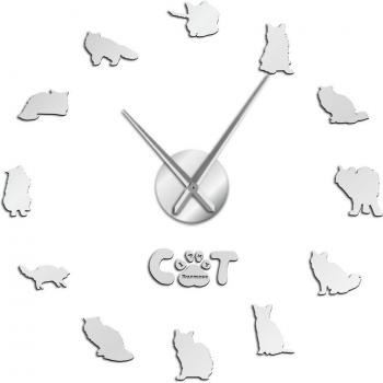 Burmese Cat Large Acrylic Clock