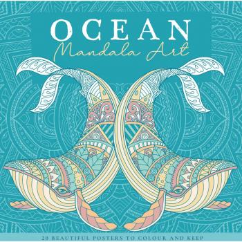 Ocean or Frozen Mandala Art Colouring Book
