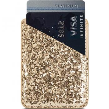Porte-carte décoratif à sequins adhésifs