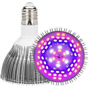 4pcs E27 AC 85-265V LED Grow Light Bulbs (5W, 10W, 30W, 50W, 80W) for Flower Growth