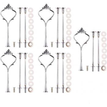 3-Tier Zine Alloy Fruit Cake Display Rack
