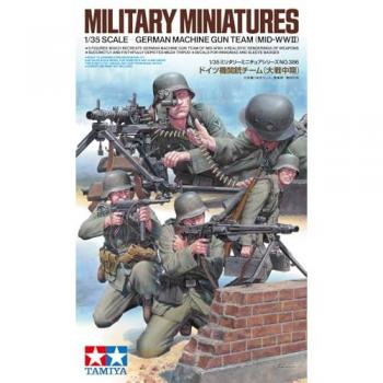 Tamiya 1:35 German Machine Gun Squad (1939–1945) – Kit #35386