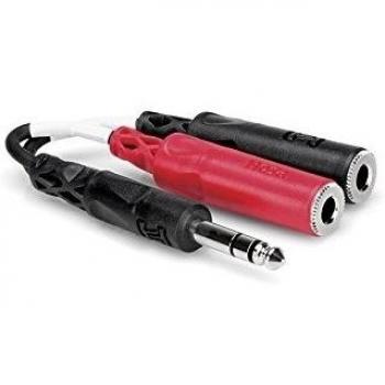 Adaptador de audio Hosa 1/4 TRS a 1/4 TSF
