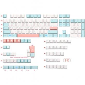 GMK Noel PBT Dye Sub Keycaps for Cherry Profile QWERTZ AZERTY Keyboards