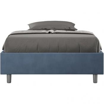 Cama Somier Azelia Azul con Toque Rojo 110x190