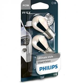Philips bombillas de señal P21 W Bau15S ámbar 2 unidades