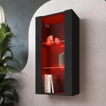 Tivoli Komodee Suspendue 50 x 100 x 29,5 cm – Étages en Verre – LED RVB – Noir