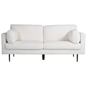 Canapé 3 places en tissu blanc Ebuy24