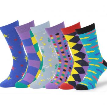 Easton Marlowe Patterned Dress Socks for Men
