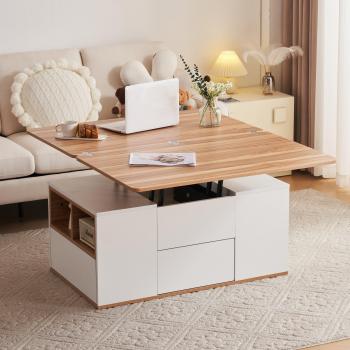 Table basse moderne Merax avec plateau relevable