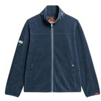 Marineblaue Active Fleecejacke für Herren von Superdry