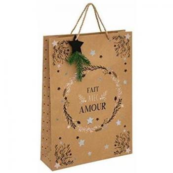 Regalo di Festa Fééric Lights – Sacca glitterata in Kraft e metallo