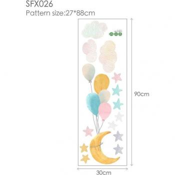 Decoración de Pared con Estrellas y Luna para Niños