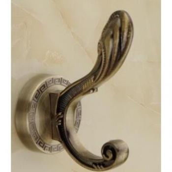 Wall-Mounted Robe Hook in Antique Bronze