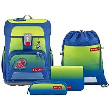 Step by Step CLOUD OCEAN Schulranzen-Set Red Octopus Pius, 5-teilig