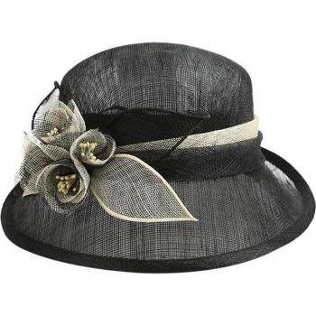 Sombrero de Cóctel Asimétrico con Flores