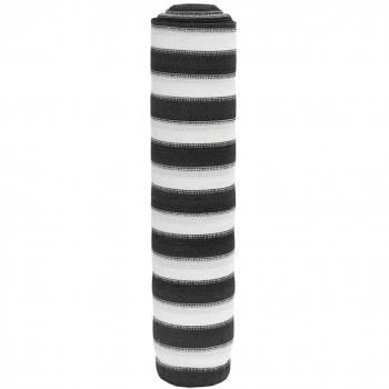 VidaXL Outdoor Privacy Net Anthracite and White 1.5x10 m HDPE 75 g/m²