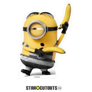 Minions SC1043 Cardboard Cutout: Minion as a Prisoner Holding Bananas, 84 cm