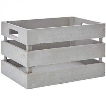 Zeller Cesto Legno Grigio 31x21x18,7 cm