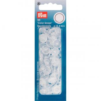 Boutons pression Color Snaps transparents 12,4 mm – Prym – Mondial Tissus