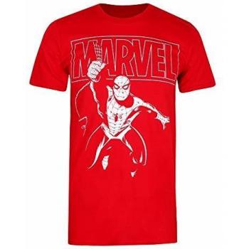 Men’s Red Spider-Man Swing Tee, Size 2XL – Logo Shirt