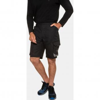 Black Plus Size Cargo Work Bermuda Shorts for Men, Size 58, JP1880