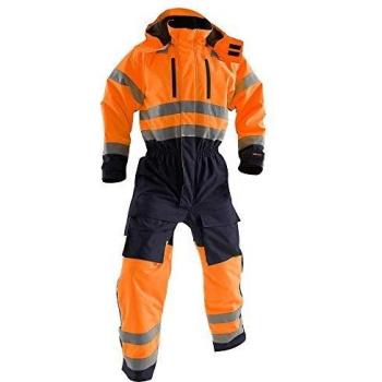 Alta Visibilità Tuta Lavoro Blu/Arancio