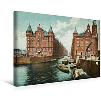 Premium Textil‑Leinwand „Hamburg 1888–1918“ (CALVENDO) – 45 × 30 cm