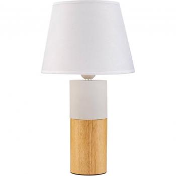 Elegancia en Madera: Lámpara Mesa Pauleen Woody con Toque de Tejido