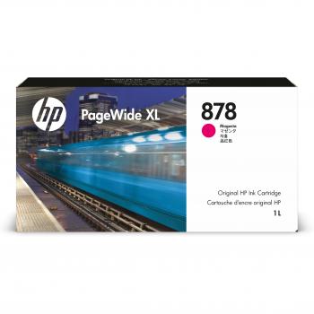 Cartouche encre Magenta HP N°878 1 litre PageWide XL