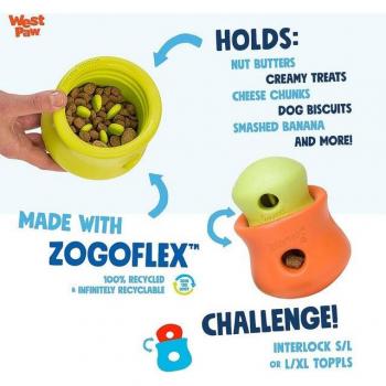 Tapple Orange XL Dog Toy by West Paw