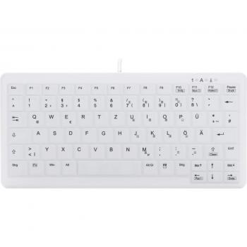 Teclado CHERRY AK-C4110 QWERTZ Alemán USB Blanco