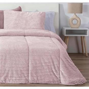 Comforter MANTEROL Rosa Nude Melange Jaspeado 180 cm