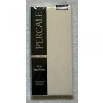 Plain Percale Pillowcases (Ivory, Pack of 2)
