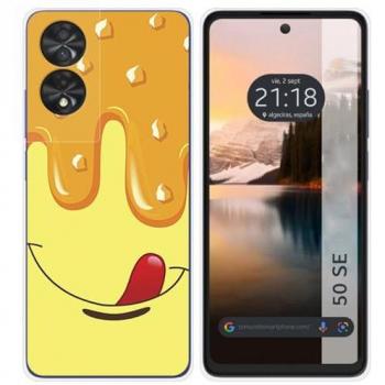 Funda Silicona TCL 50 SE con diseño de Helado Vainilla