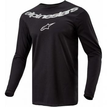 Crossshirt Alpinestars Fluid Graphite Schwarz-Silber