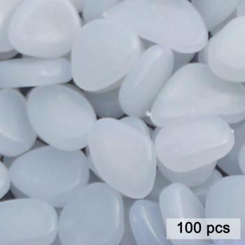 Piedras de Guijarro Brillantes para Estanques, 100 Unidades